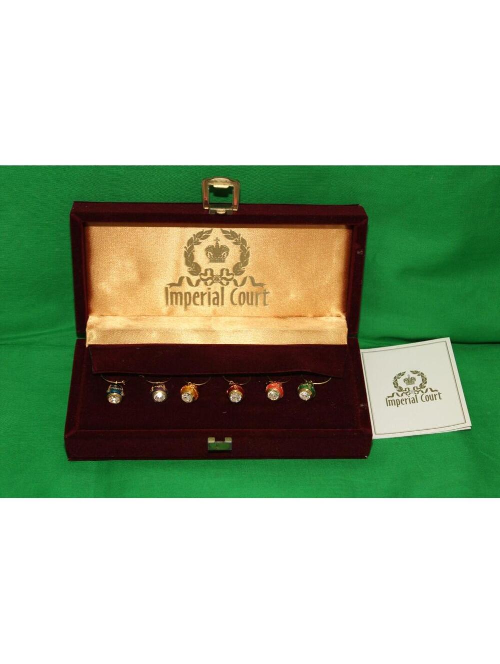 Imperial Court Faberge Egg Wine Charms - Picture 2 of 11